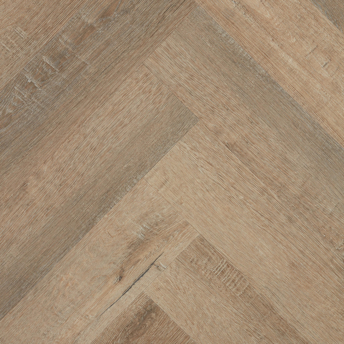 625x125mm Easi-Plank Red Stone hybrid flooring in herringbone pattern showing matte finish and wood grain texture by Tilemall