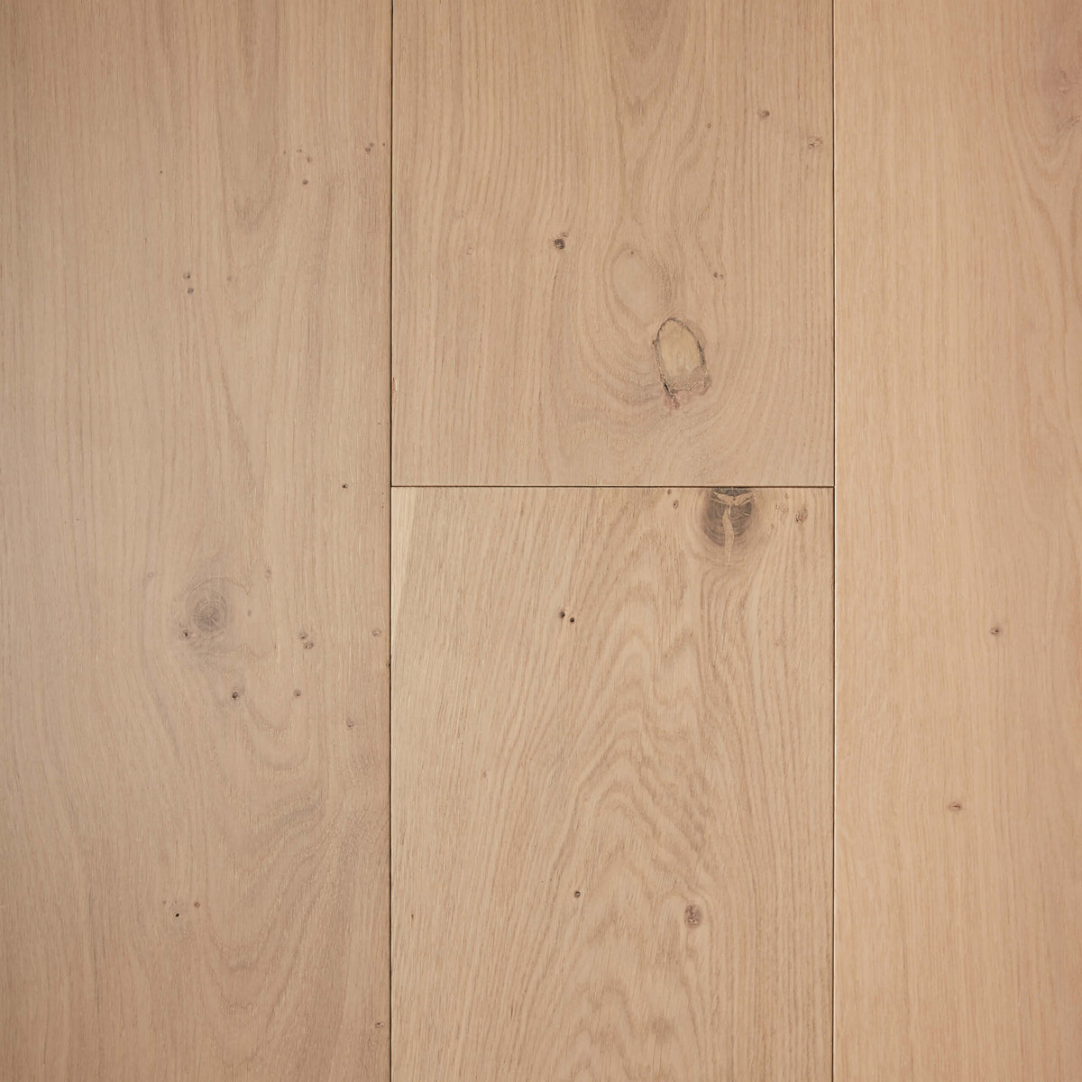 Prestige European Oak Grigio 2200x220mm engineered flooring planks with matte finish and natural knots by Tilemall