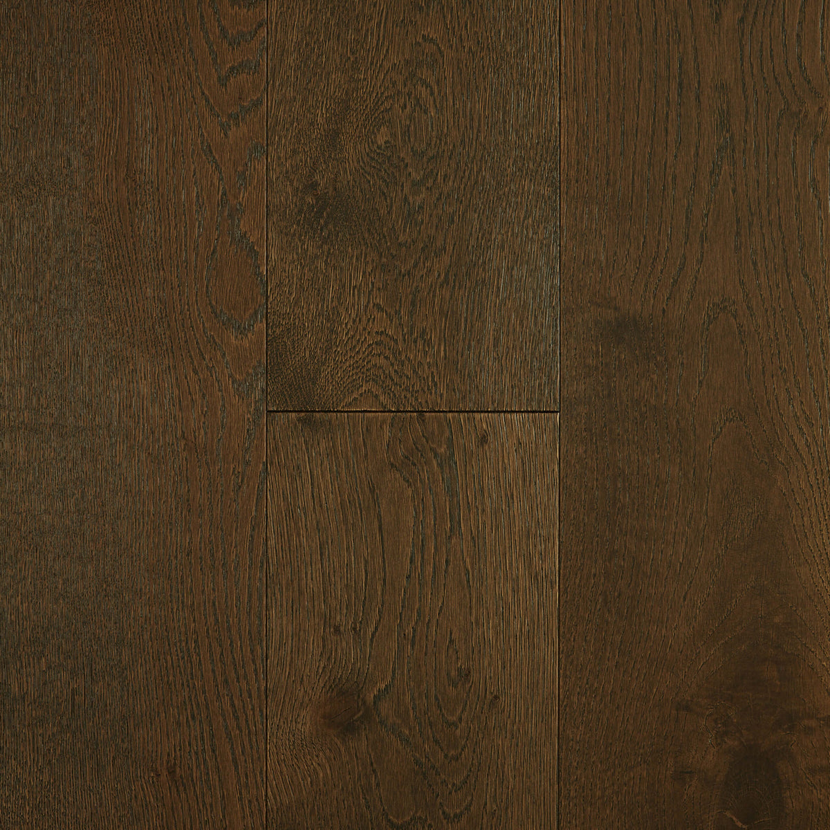 Prestige European Oak Ebony engineered flooring 1900x190mm with matte finish and wood grain detail by Tilemall
