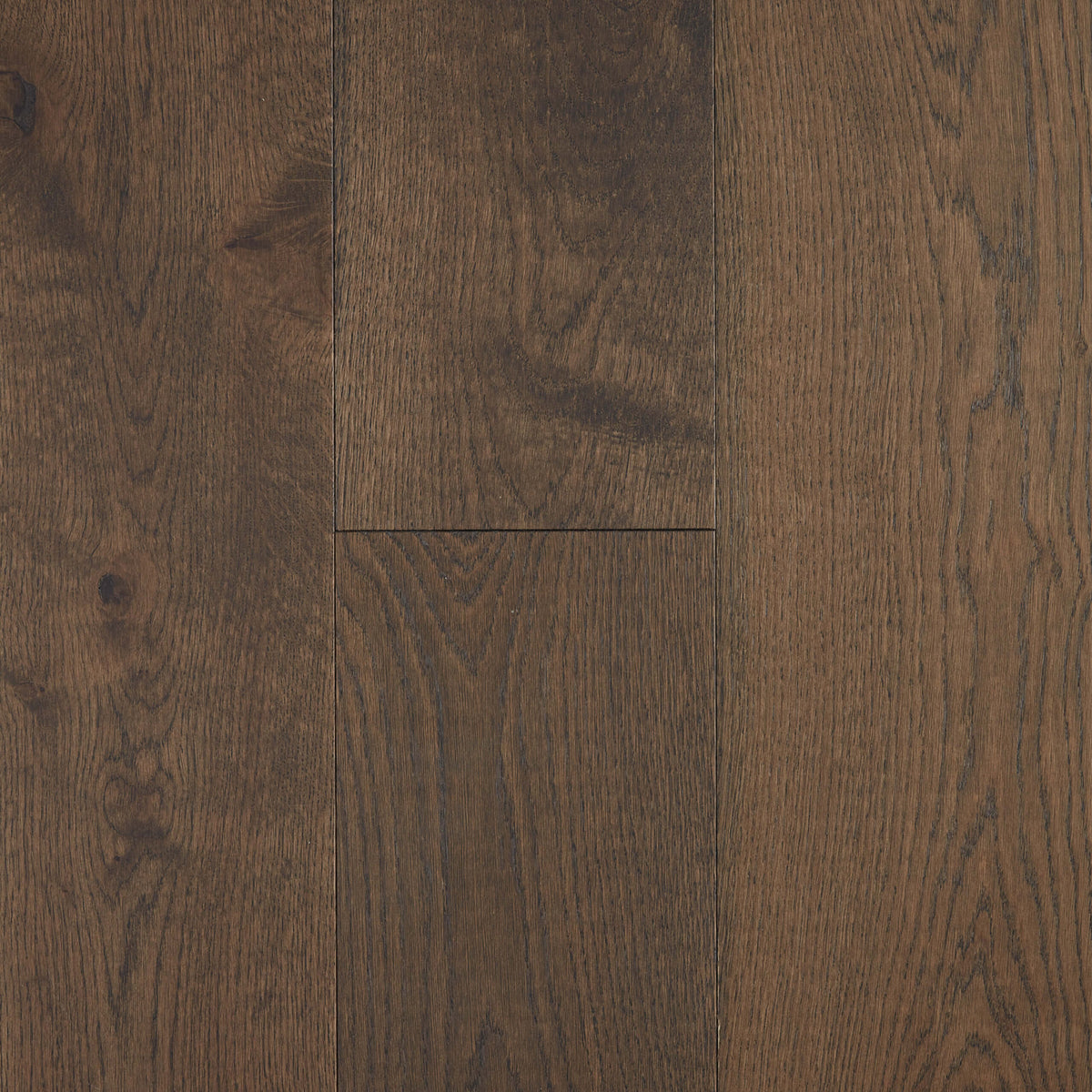 Dark Brown European Oak engineered flooring 1900x190mm with matte finish and natural grain by Tilemall