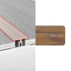 Alloy Trims T Moulding 3400mm for 12mm-15mm Mink Grey