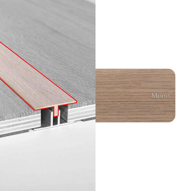 Alloy Trims T Moulding 3400mm for 21mm Moon Flooring Trims Preference Floors Default Title