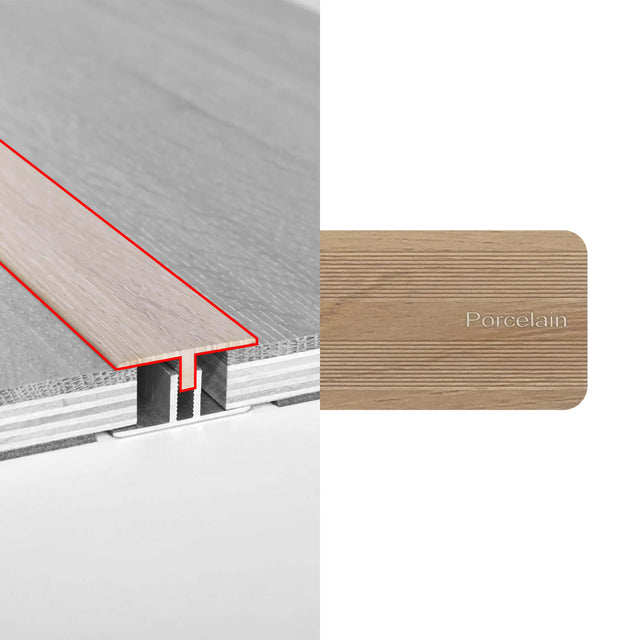 Alloy Trims T Moulding 3400mm for 21mm Porcelain Flooring Trims Preference Floors Default Title