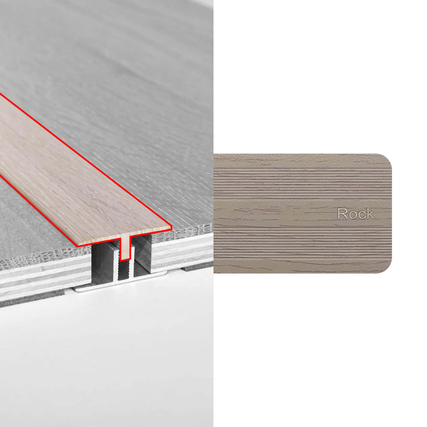 Alloy Trims T Moulding 3400mm for 21mm Rock Flooring Trims Preference Floors Default Title