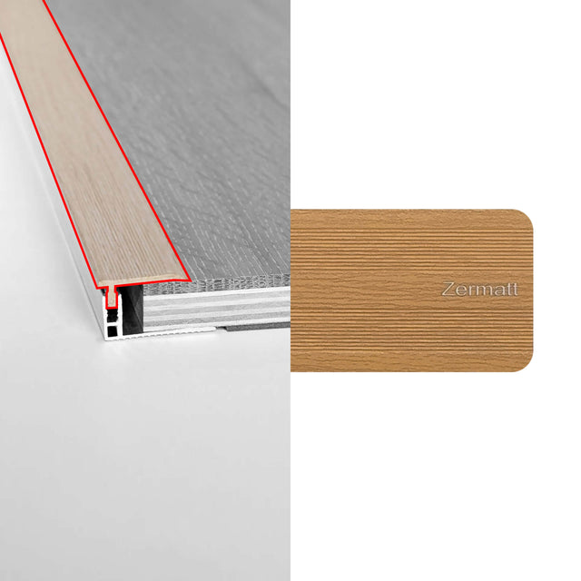 Alloy Trims Adjustable Border 3400mm for 12mm-15mm Zermatt Flooring Trims Preference Floors Default Title