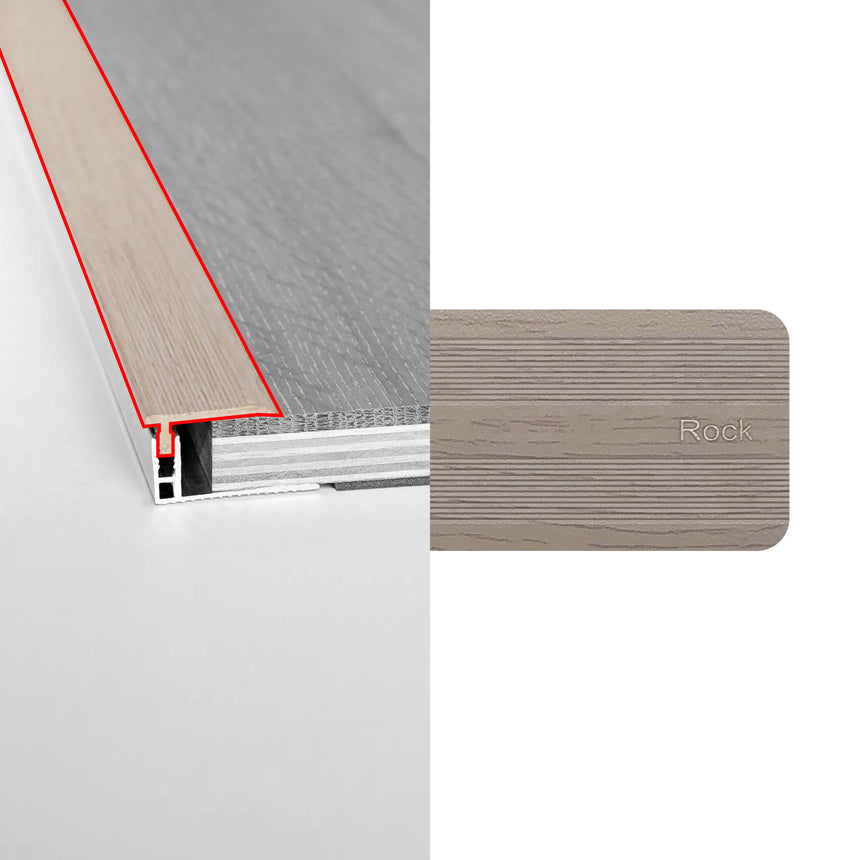 Alloy Trims Adjustable Border 3400mm for 21mm Rock Flooring Trims Preference Floors Default Title