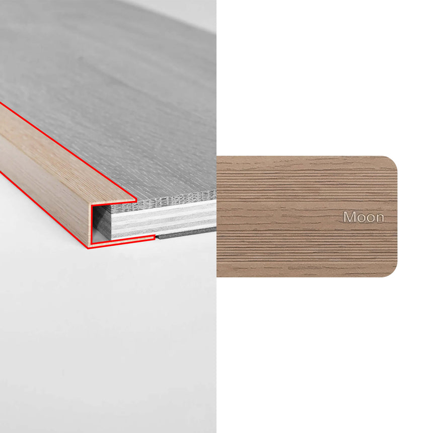 Alloy Trims U Channel 3400mm for 12mm Moon Flooring Trims Preference Floors Default Title