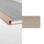 Alloy Trims U Channel 3400mm for 15mm Snow