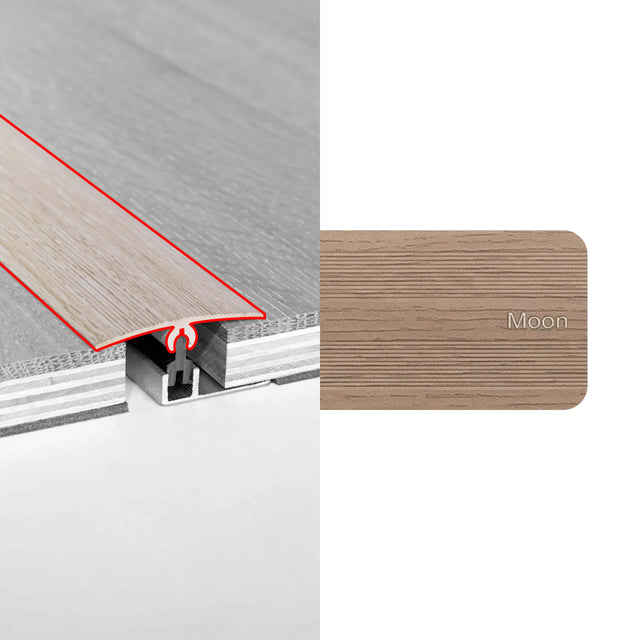 Alloy Trims Universal 3400mm for 12mm-15mm Moon Flooring Trims Preference Floors Default Title