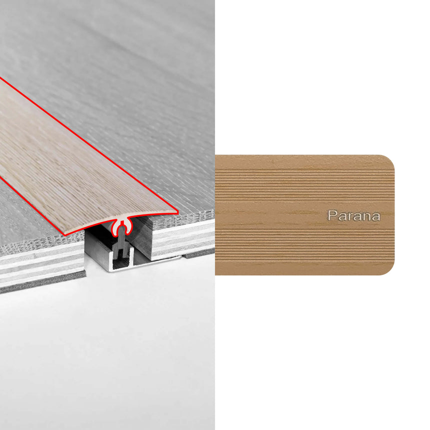 Alloy Trims Universal 3400mm for 12mm-15mm Parana Flooring Trims Preference Floors Default Title