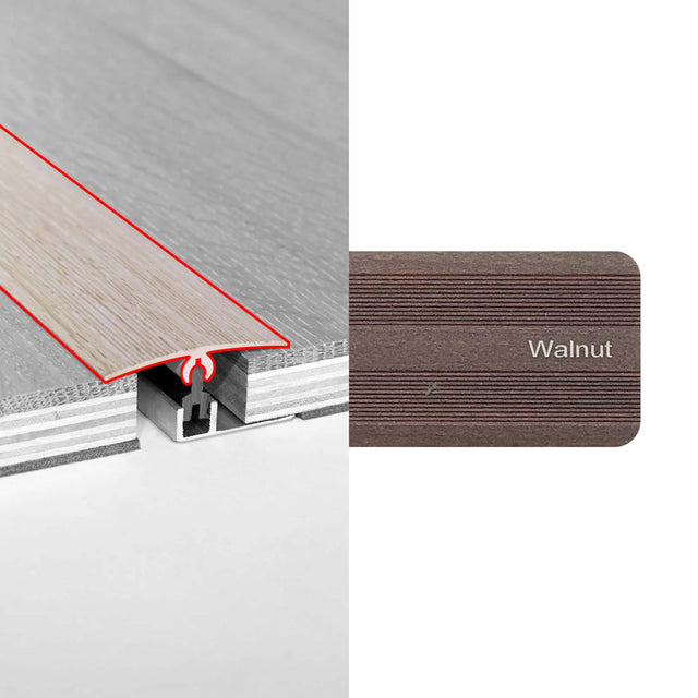 Alloy Trims Universal 3400mm for 21mm Walnut Flooring Trims Preference Floors Default Title