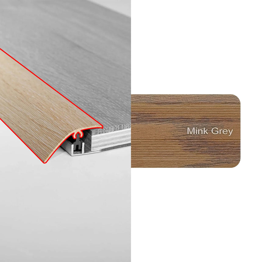 Alloy Trims Reducer 3400mm Mink Grey Flooring Trims Preference Floors Default Title
