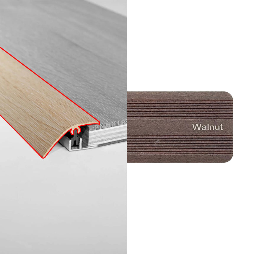 Alloy Trims Reducer 3400mm Walnut Flooring Trims Preference Floors Default Title