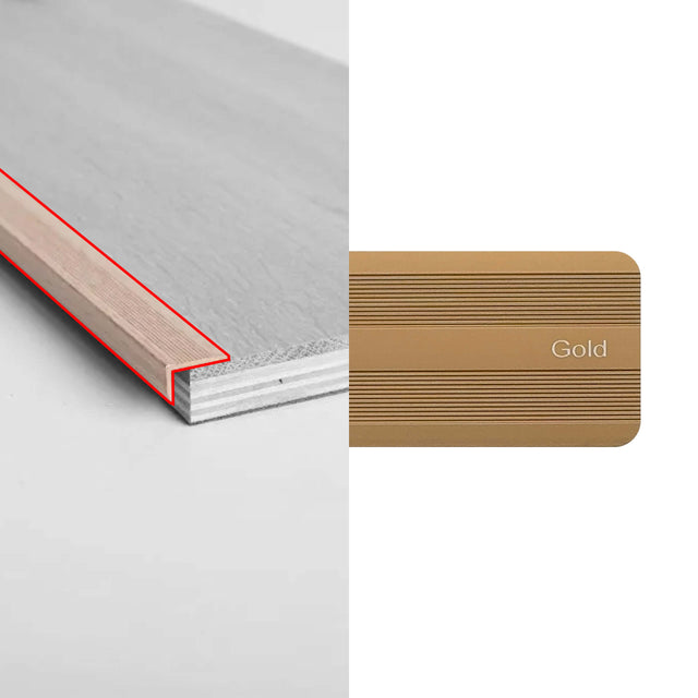 Alloy Trims L Multi Angle 2700mm Gold Flooring Trims Preference Floors Default Title