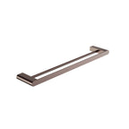 Nero Bianca Double Towel Rail 600mm Brushed Bronze