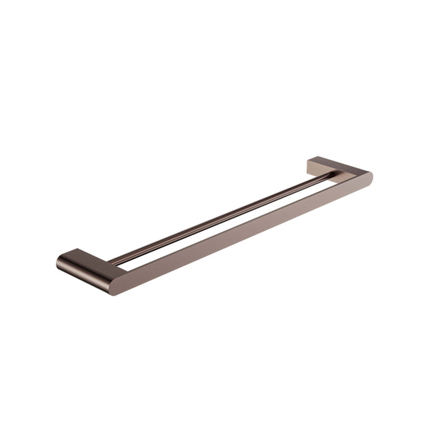 Nero Bianca Double Towel Rail 600mm Brushed Bronze Bathroom Accessories Nero Default Title