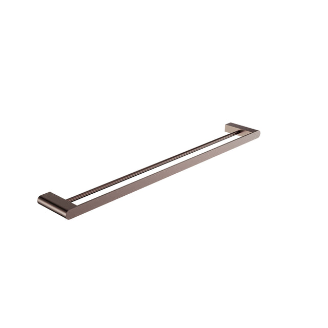 Nero Bianca Double Towel Rail 800mm Brushed Bronze Bathroom Accessories Nero Default Title