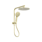 Nero Mecca 2 In 1 Twin Shower Brushed Gold