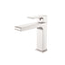 Nero Bianca Basin Mixer Straight Spout Brushed Nickel