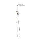 Nero Bianca Twin Shower Brushed Nickel