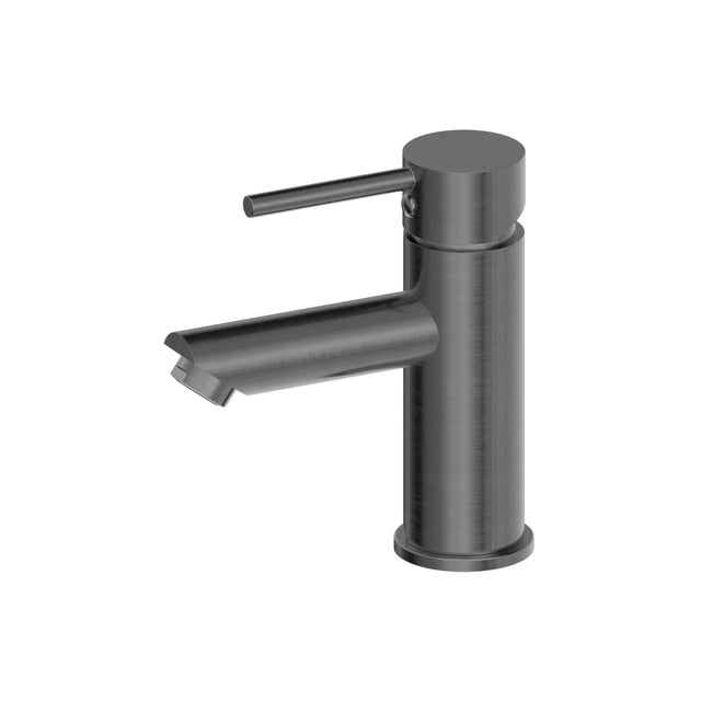 Nero Dolce Basin Mixer Straight Spout Gun Metal Tapware Nero