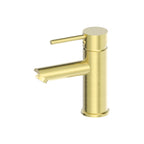 Nero Dolce Basin Mixer Straight Spout Brushed Gold