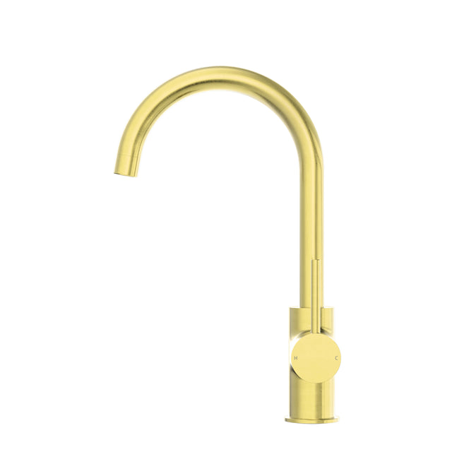 Nero Dolce Kitchen Mixer Gooseneck Brushed Gold Tapware Nero Default Title