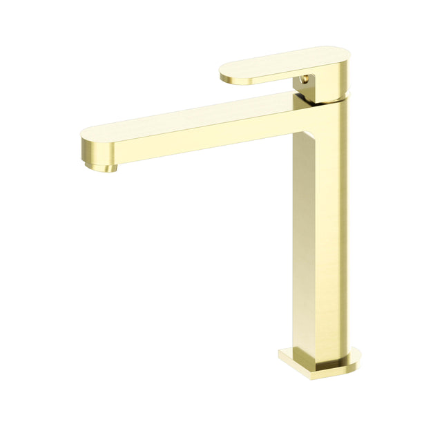 Nero Ecco Tall Basin Mixer Brushed Gold Tapware Nero Default Title