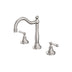 Nero York Basin Set With Metal Lever Brushed Nickel