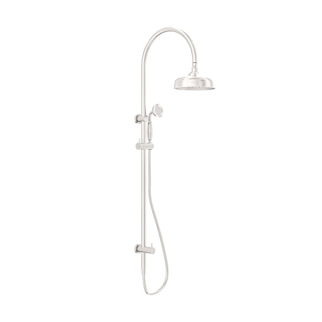 Nero York Twin Shower With Metal Hand Shower Brushed Nickel Shower Nero Default Title