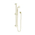Nero York Shower Rail With Metal Hand Shower Aged Brass