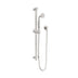 Nero York Shower Rail With Metal Hand Shower Brushed Nickel