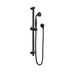 Nero York Shower Rail With Metal Hand Shower Matte Black