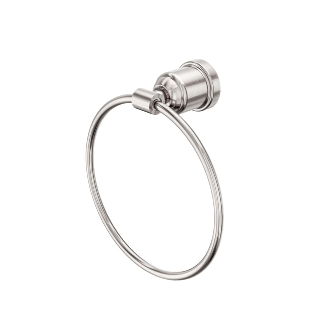 Nero York Towel Ring Brushed Nickel Bathroom Accessories Nero Default Title