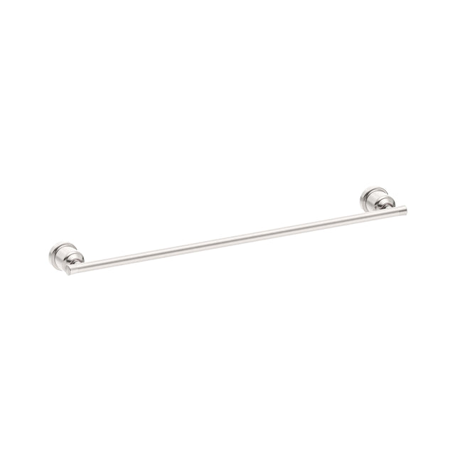 Nero York Single Towel Rail 600mm Brushed Nickel Bathroom Accessories Nero Default Title