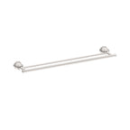 Nero York Double Towel Rail 600mm Brushed Nickel