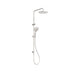 Nero Round Twin Shower Brushed Nickel