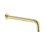 Nero Round Shower Arm 500mm Length Brushed Gold