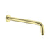 Nero Round Shower Arm 500mm Length Brushed Gold