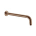 Nero Round Shower Arm 500mm Length Brushed Bronze