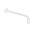 Nero Round Shower Arm 500mm Length Matte White