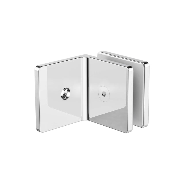 Nero 90 Degree Glass To Wall Bracket 10mm Glass Chrome Other Accessories Nero Default Title