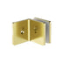 Nero 90 Degree Glass To Wall Bracket 10mm Glass Brushed Gold