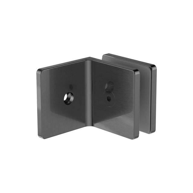 Nero 90 Degree Glass To Wall Bracket 10mm Glass Gun Metal Other Accessories Nero Default Title