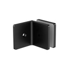 Nero 90 Degree Glass To Wall Bracket 10mm Glass Matte Black