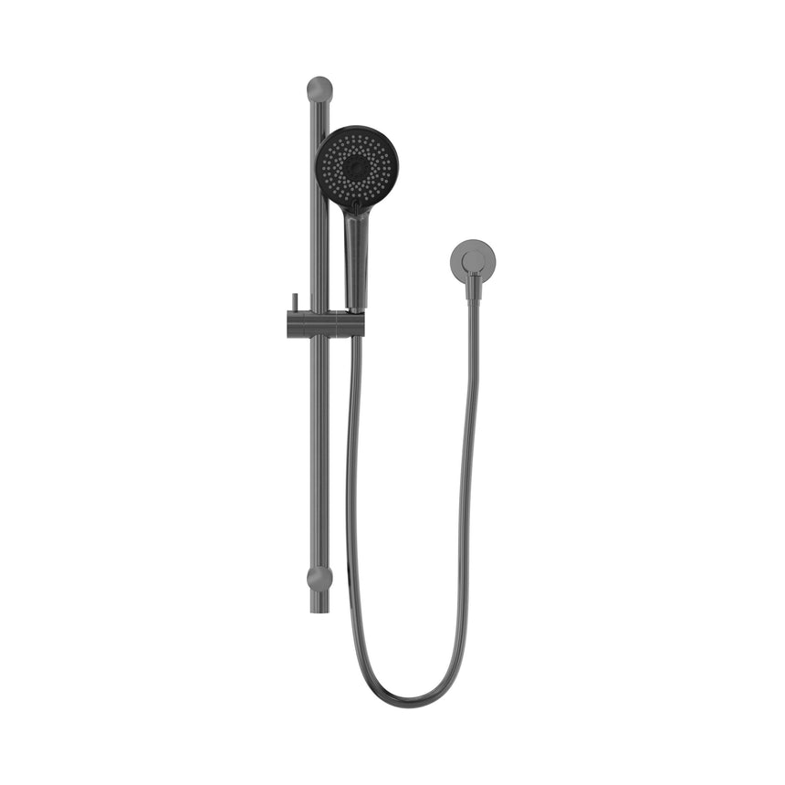 Nero Round Metal Project Shower Rail 4 Star Rating Gun Metal Shower Nero