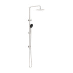 Nero Round Project Twin Shower 4 Star Rating Brushed Nickel
