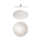 Nero 250mm Round Stainless Steel Shower Head 4 Star Rating Brushed Nickel