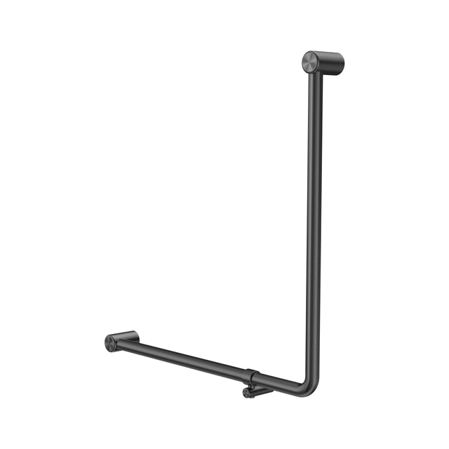 Nero Mecca Care 32mm 90 Degree Bent Tube Grab Rail 750x750mm Gun Metal Bathroom Accessories Nero Default Title