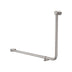 Nero Mecca Care 32mm Dda 90 Degree Bent Tube Grab Rail 600x1000mm Brushed Nickel